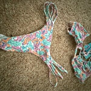 Floral Bikini Set Hello Molly with Strappy Details